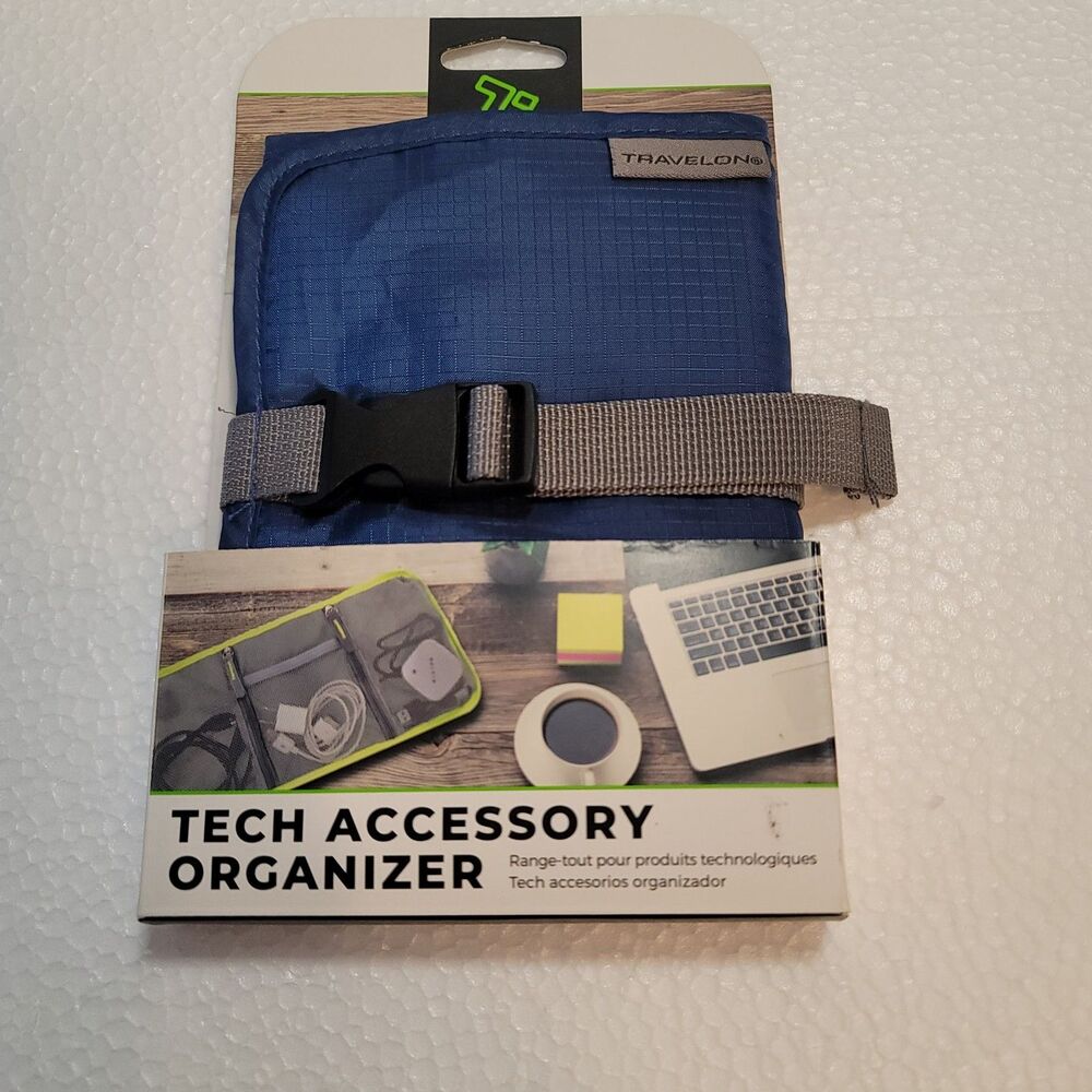 Travelon Tech Accessory Travel & Organizer Bag (Royal Blue) BNIB BNWT